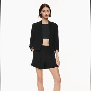 Aritzia Babaton Power Waist Blazer Black 00